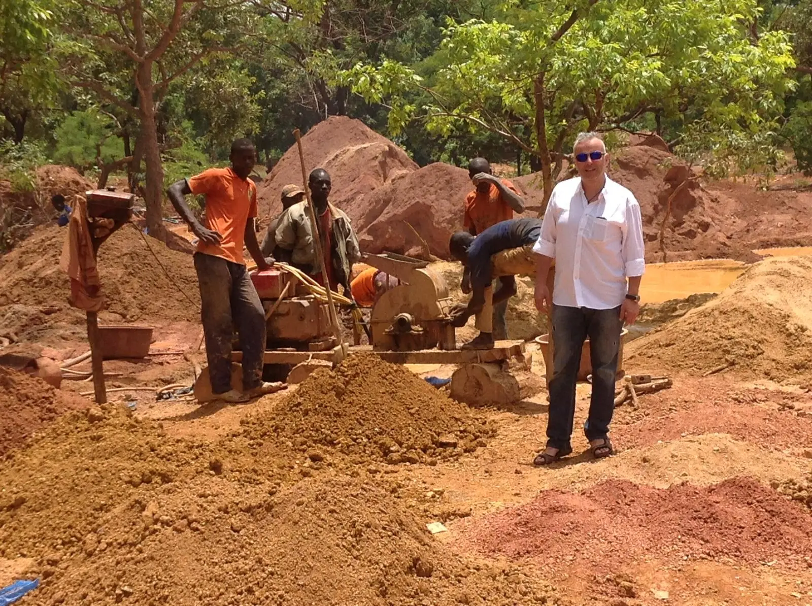 Mining operation in Africa