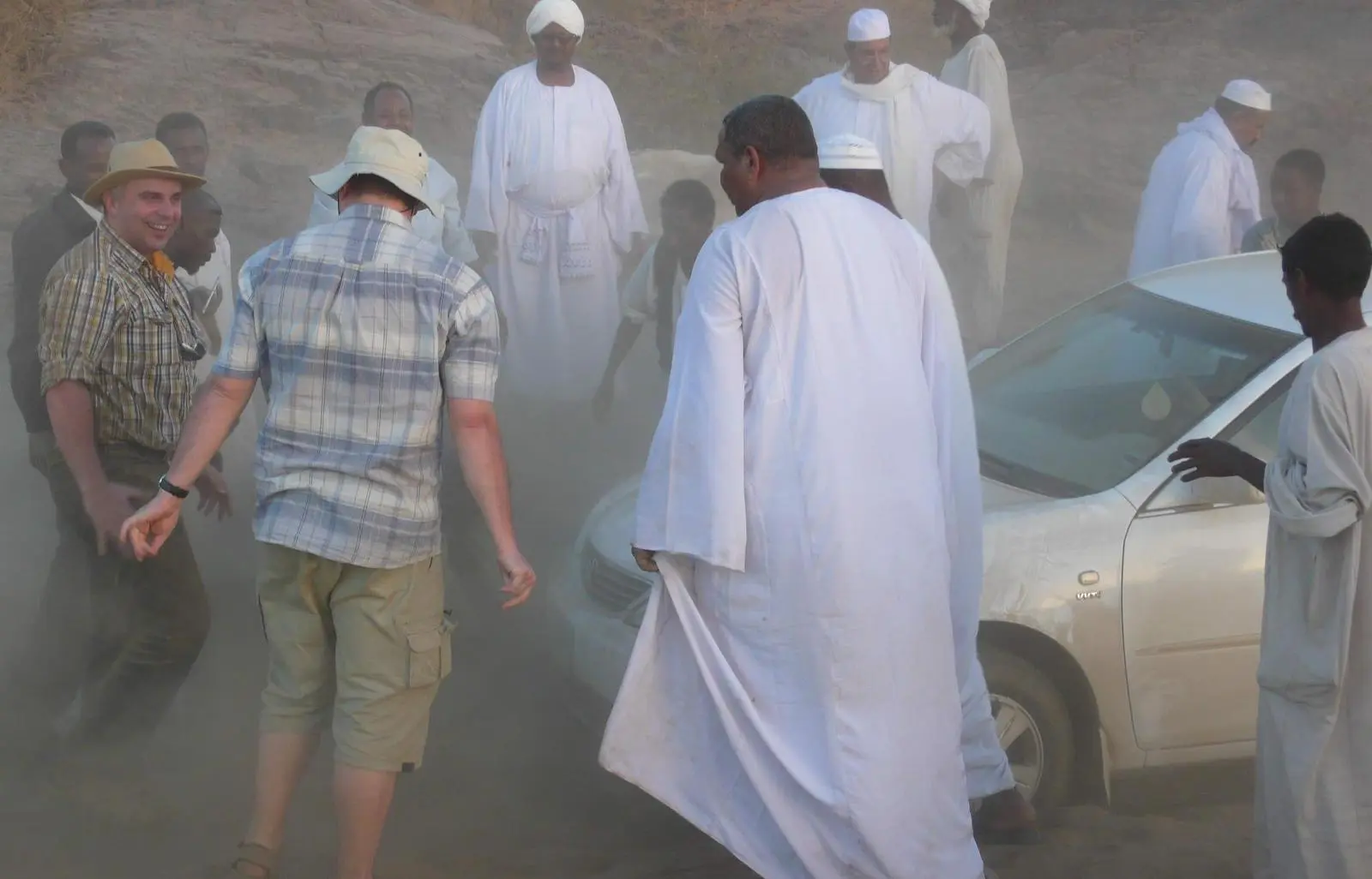Dusty scene in Sudan